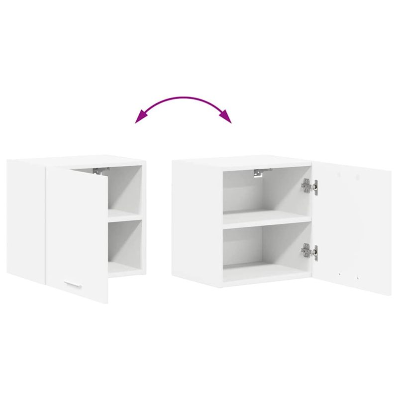 Casa si Gradina - Mobilier - Comode si corpuri - Corpuri bucatarie - Dulap suspendat cu raft Riga Alb 40 x 31 x 40 cm Lemn compozit - Infinity.ro