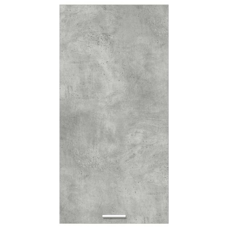 Casa si Gradina - Mobilier - Comode si corpuri - Corpuri bucatarie - Dulap suspendat cu raft Riga Gri beton si Alb 50 x 31 x 100 cm - Infinity.ro