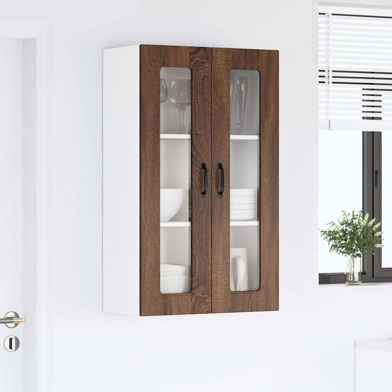 Casa si Gradina - Mobilier - Comode si corpuri - Corpuri bucatarie - Dulap suspendat de bucatarie Stejar inchis 60 x 31 x 100 cm - Infinity.ro