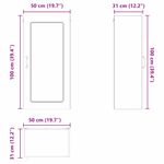 Casa si Gradina - Mobilier - Comode si corpuri - Corpuri bucatarie - Dulap suspendat de bucatarie Stejar inchis 50 x 31 x 100 cm - Infinity.ro