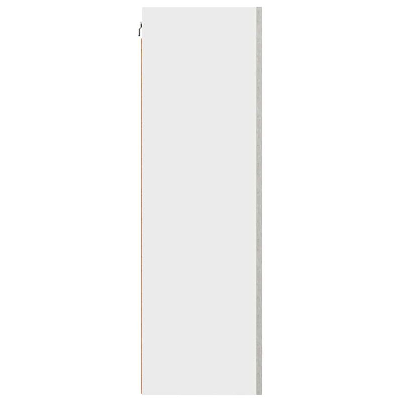 Casa si Gradina - Mobilier - Comode si corpuri - Corpuri bucatarie - Dulap suspendat cu raft Riga Gri beton si Alb 50 x 31 x 100 cm - Infinity.ro