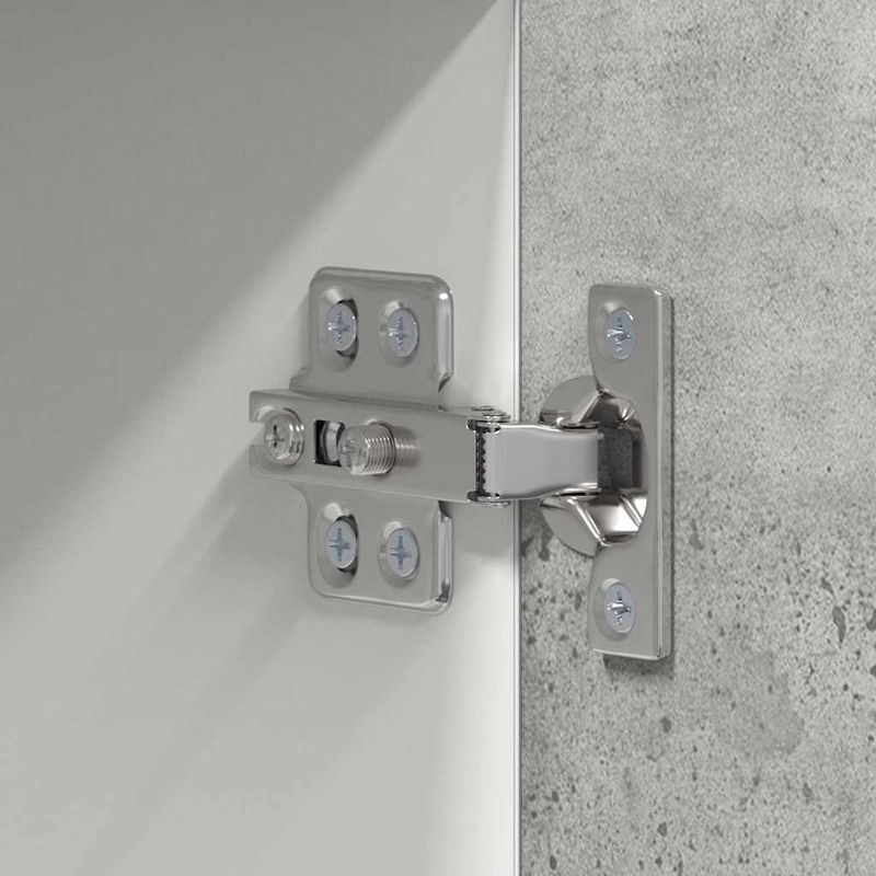 Casa si Gradina - Mobilier - Comode si corpuri - Corpuri bucatarie - Dulap suspendat cu raft Riga Gri beton si Alb 50 x 31 x 100 cm - Infinity.ro