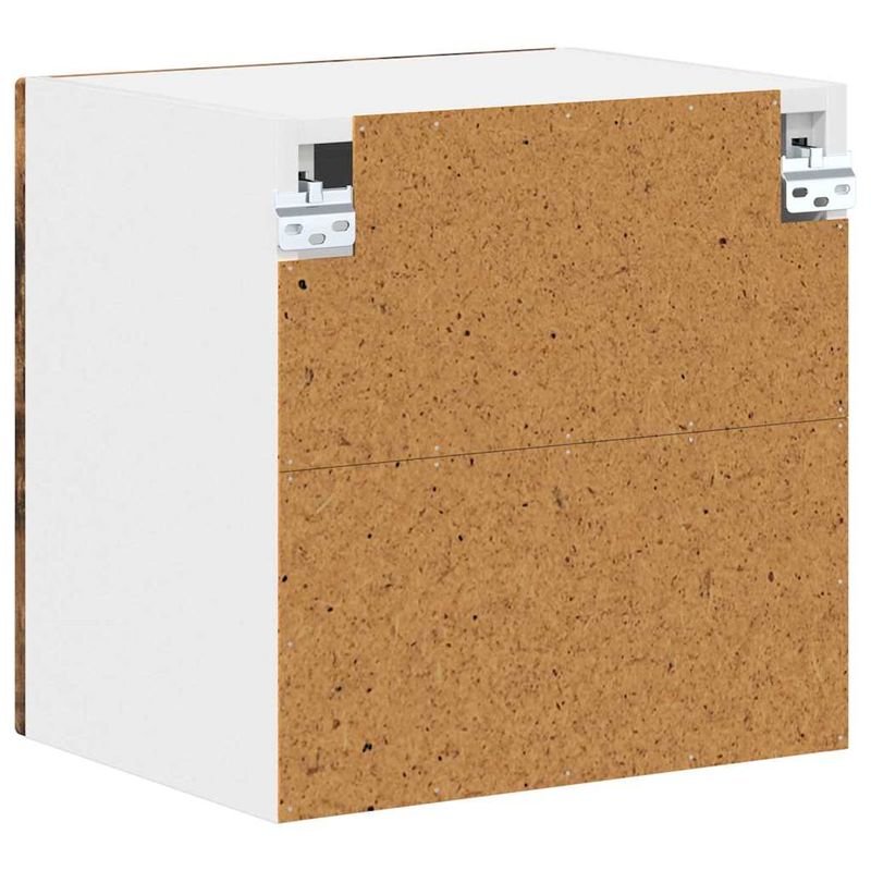 Casa si Gradina - Mobilier - Comode si corpuri - Corpuri bucatarie - Dulap suspendat de bucatarie cu raft 2 pcs Stejar fumuriu - Infinity.ro