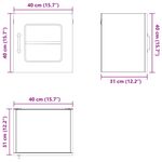 Casa si Gradina - Mobilier - Comode si corpuri - Corpuri bucatarie - Dulap suspendat de bucatarie Stejar Sonoma 40 x 31 x 40 cm - Infinity.ro