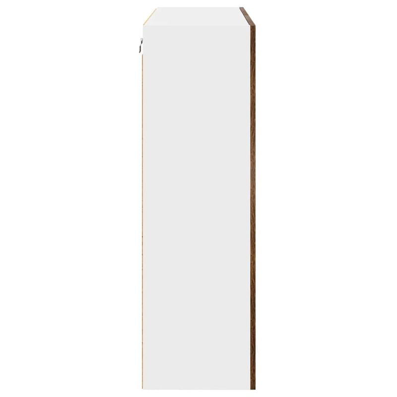 Casa si Gradina - Mobilier - Comode si corpuri - Corpuri bucatarie - Dulap suspendat cu raft Riga Stejar fumuriu 80 x 31 x 100 cm - Infinity.ro