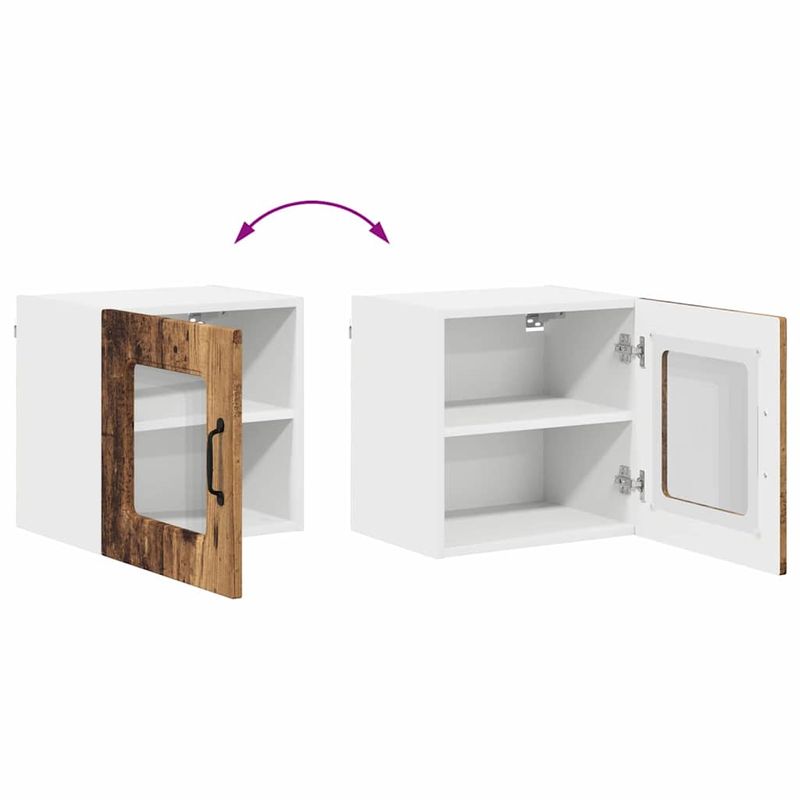 Casa si Gradina - Mobilier - Comode si corpuri - Corpuri bucatarie - Dulap suspendat de bucatarie 2 pcs Lemn Vechi 40 x 31 x 40 cm - Infinity.ro