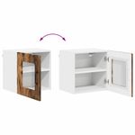 Casa si Gradina - Mobilier - Comode si corpuri - Corpuri bucatarie - Dulap suspendat de bucatarie cu raft 2 pcs Stejar fumuriu - Infinity.ro