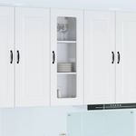 Casa si Gradina - Mobilier - Comode si corpuri - Corpuri bucatarie - Dulap suspendat de bucatarie cu usa Alb lucios 40 x 31 x 100 cm - Infinity.ro