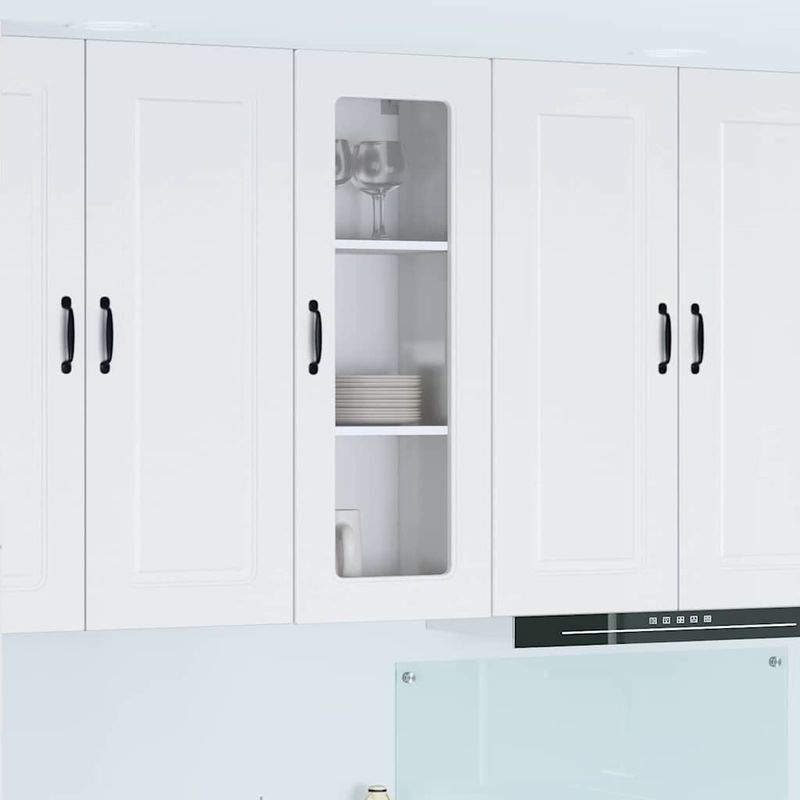 Casa si Gradina - Mobilier - Comode si corpuri - Corpuri bucatarie - Dulap suspendat de bucatarie cu usa Alb lucios 40 x 31 x 100 cm - Infinity.ro