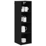 Casa si Gradina - Mobilier - Comode si corpuri - Corpuri bucatarie - Dulap suspendat cu raft Riga Stejar Negru 30 x 29,5 x 100 cm - Infinity.ro