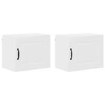 Casa si Gradina - Mobilier - Comode si corpuri - Corpuri bucatarie - Dulap suspendat de bucatarie cu raft 2 pcs Alb 50 x 31 x 40 cm - Infinity.ro