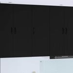 Casa si Gradina - Mobilier - Comode si corpuri - Corpuri bucatarie - Dulap suspendat de bucatarie cu raft Negru 40 x 31 x 100 cm - Infinity.ro