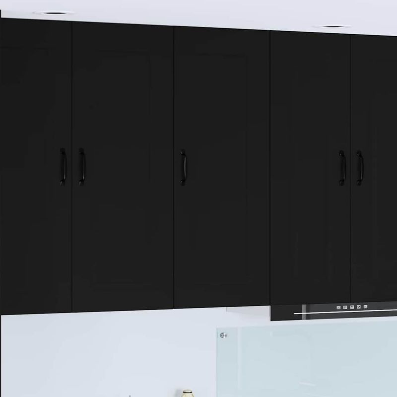 Casa si Gradina - Mobilier - Comode si corpuri - Corpuri bucatarie - Dulap suspendat de bucatarie cu raft Negru 40 x 31 x 100 cm - Infinity.ro