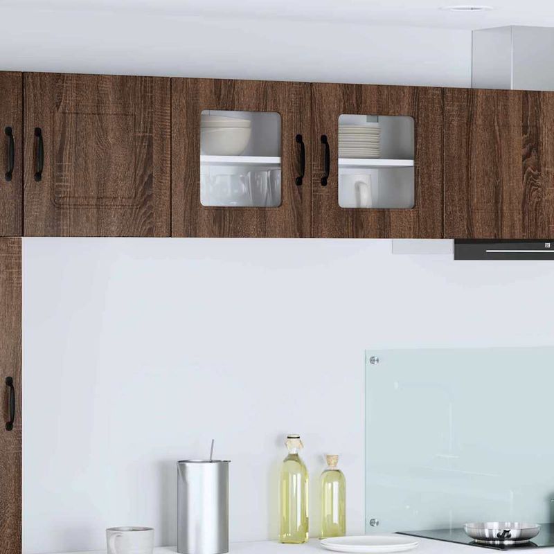 Casa si Gradina - Mobilier - Comode si corpuri - Corpuri bucatarie - Dulap suspendat de bucatarie Stejar inchis 80 x 31 x 40 cm - Infinity.ro