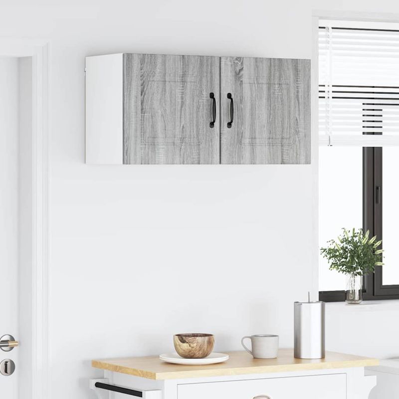 Casa si Gradina - Mobilier - Comode si corpuri - Corpuri bucatarie - Dulap suspendat de bucatarie 2 pcs Gri Sonoma 40 x 31 x 40 cm - Infinity.ro