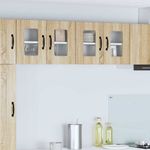 Casa si Gradina - Mobilier - Comode si corpuri - Corpuri bucatarie - Dulap suspendat de bucatarie cu raft cu usa 2 pcs Stejar Sonoma - Infinity.ro