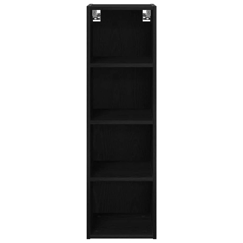 Casa si Gradina - Mobilier - Comode si corpuri - Corpuri bucatarie - Dulap suspendat cu raft Riga Stejar Negru 30 x 29,5 x 100 cm - Infinity.ro