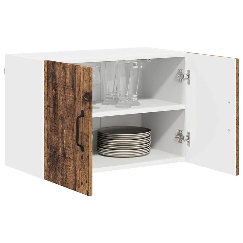 Casa si Gradina - Mobilier - Comode si corpuri - Corpuri bucatarie - Dulap suspendat de bucatarie 2 pcs Lemn Vechi 60 x 31 x 40 cm - Infinity.ro
