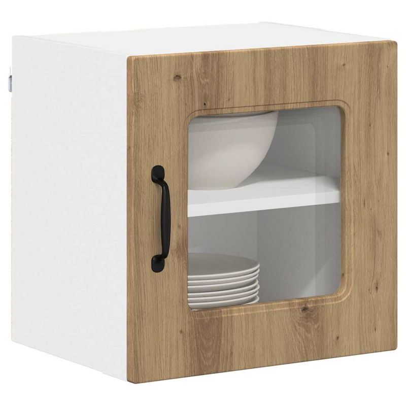 Casa si Gradina - Mobilier - Comode si corpuri - Corpuri bucatarie - Dulap suspendat de bucatarie cu raft 2 pcs Stejar Artizanal - Infinity.ro
