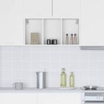 Casa si Gradina - Mobilier - Comode si corpuri - Corpuri bucatarie - Dulap suspendat Riga Alb 40 x 29,5 x 80 cm Lemn compozit - Infinity.ro