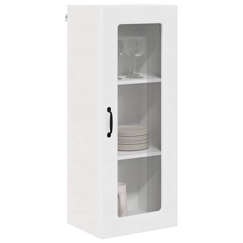 Casa si Gradina - Mobilier - Comode si corpuri - Corpuri bucatarie - Dulap suspendat de bucatarie cu usa Alb lucios 40 x 31 x 100 cm - Infinity.ro