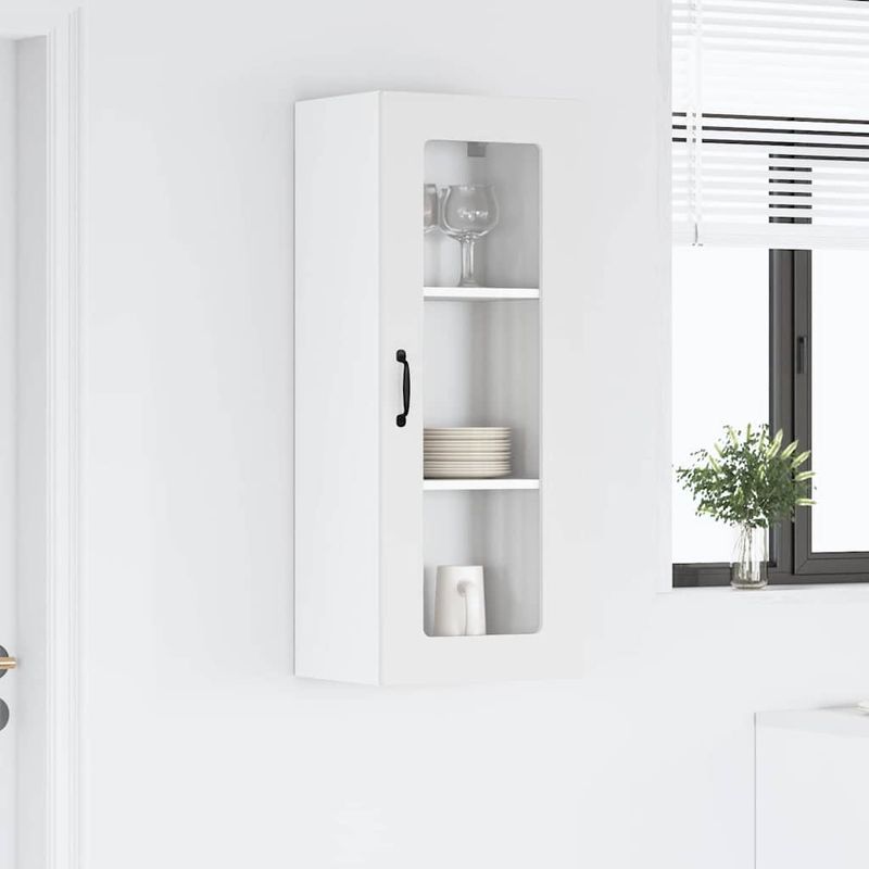Casa si Gradina - Mobilier - Comode si corpuri - Corpuri bucatarie - Dulap suspendat de bucatarie cu usa Alb lucios 40 x 31 x 100 cm - Infinity.ro
