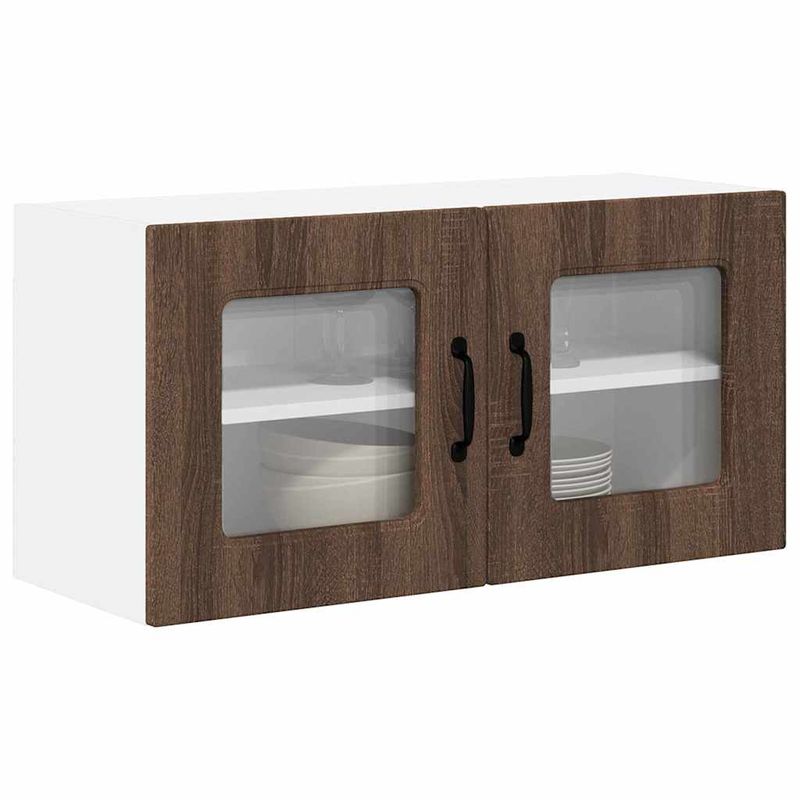 Casa si Gradina - Mobilier - Comode si corpuri - Corpuri bucatarie - Dulap suspendat de bucatarie Stejar inchis 80 x 31 x 40 cm - Infinity.ro