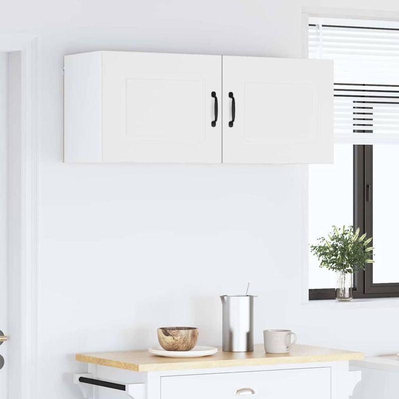 Casa si Gradina - Mobilier - Comode si corpuri - Corpuri bucatarie - Dulap suspendat de bucatarie cu raft 2 pcs Alb 50 x 31 x 40 cm - Infinity.ro