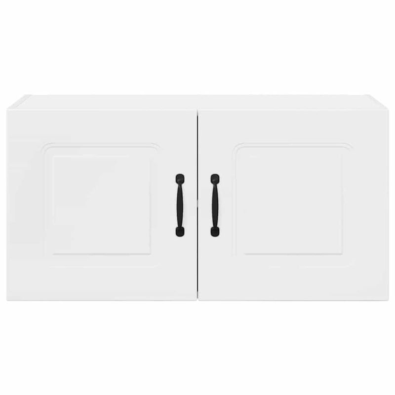Casa si Gradina - Mobilier - Comode si corpuri - Corpuri bucatarie - Dulap suspendat de bucatarie cu raft Alb lucios 80 x 31 x 40 cm - Infinity.ro