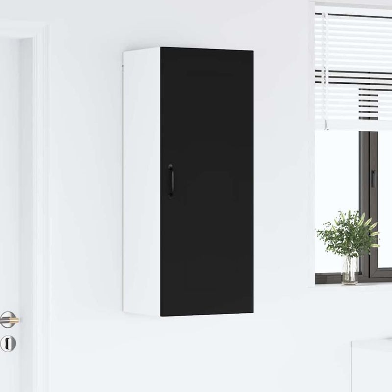 Casa si Gradina - Mobilier - Comode si corpuri - Corpuri bucatarie - Dulap suspendat de bucatarie cu raft Negru 40 x 31 x 100 cm - Infinity.ro