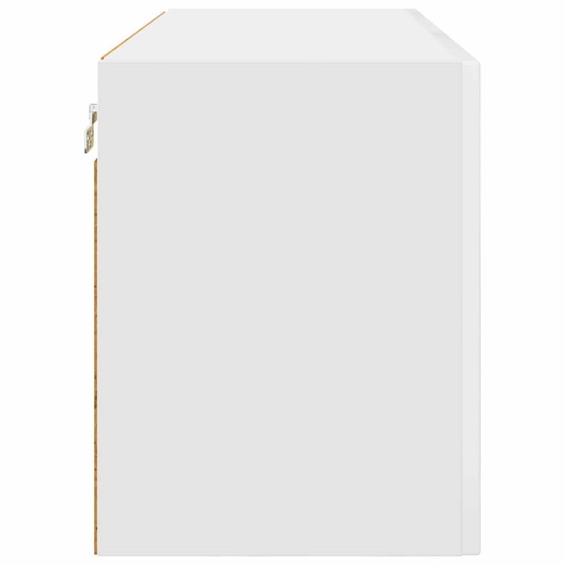 Casa si Gradina - Mobilier - Comode si corpuri - Corpuri bucatarie - Dulap suspendat de bucatarie cu raft Alb lucios 80 x 31 x 40 cm - Infinity.ro
