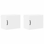 Casa si Gradina - Mobilier - Comode si corpuri - Corpuri bucatarie - Dulap suspendat de bucatarie cu raft 2 pcs Alb 50 x 31 x 40 cm - Infinity.ro