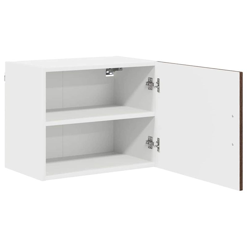 Casa si Gradina - Mobilier - Comode si corpuri - Corpuri bucatarie - Dulap suspendat de bucatarie cu raft cu usa 2 pcs Stejar inchis - Infinity.ro
