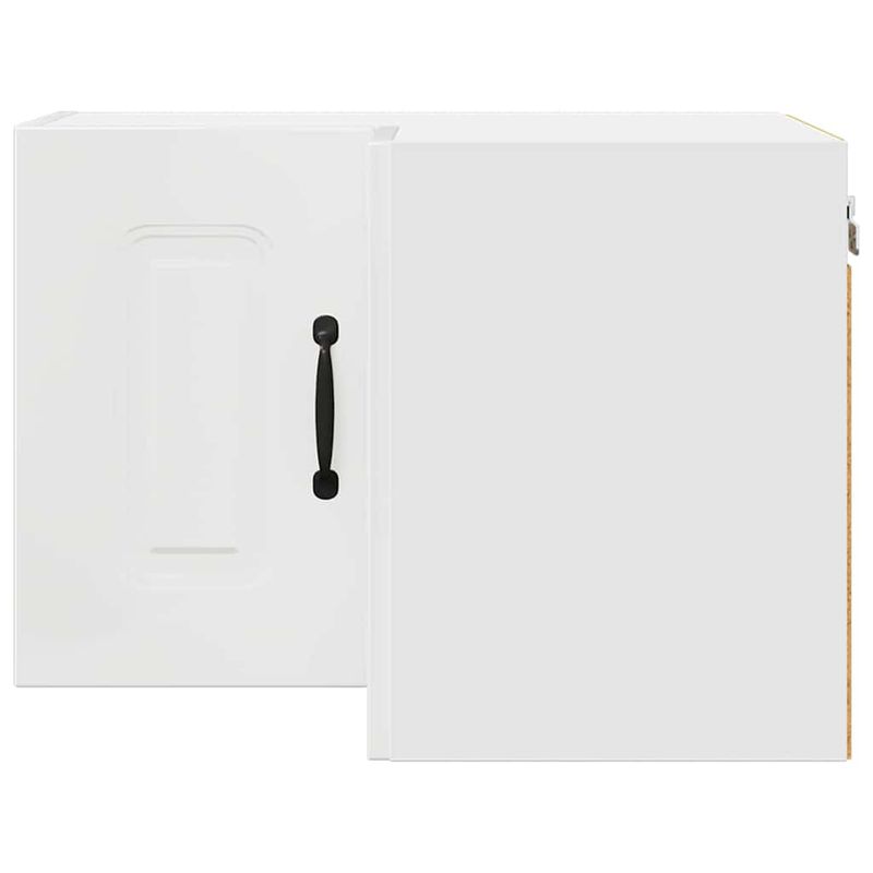 Casa si Gradina - Mobilier - Comode si corpuri - Corpuri bucatarie - Dulap suspendat de bucatarie cu raft Alb lucios 57 x 57 x 40 cm - Infinity.ro