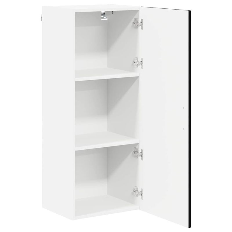Casa si Gradina - Mobilier - Comode si corpuri - Corpuri bucatarie - Dulap suspendat de bucatarie cu raft Negru 40 x 31 x 100 cm - Infinity.ro