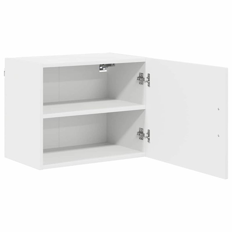 Casa si Gradina - Mobilier - Comode si corpuri - Corpuri bucatarie - Dulap suspendat de bucatarie cu raft 2 pcs Alb 50 x 31 x 40 cm - Infinity.ro