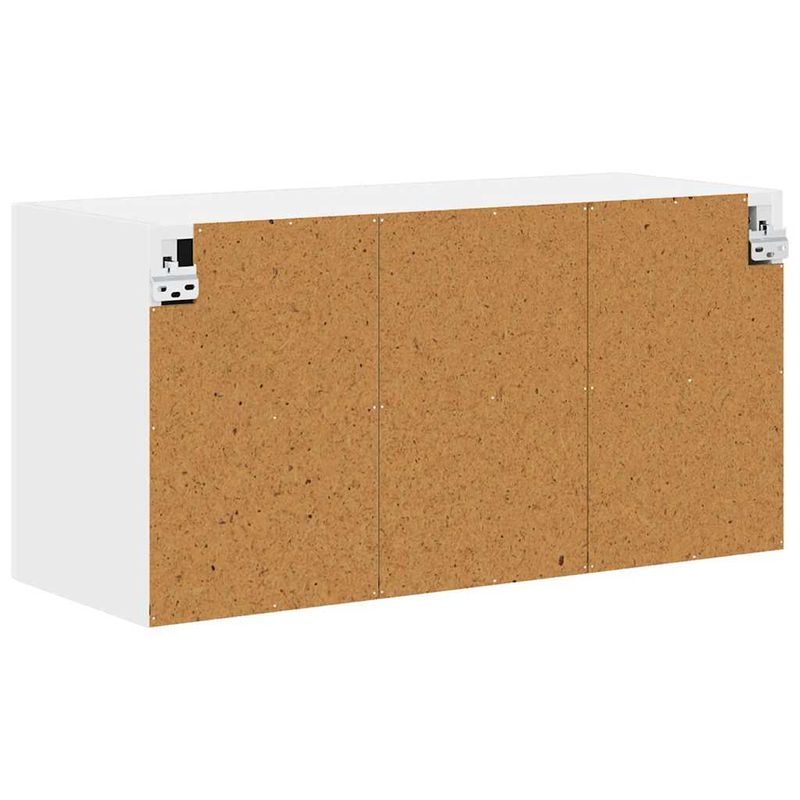 Casa si Gradina - Mobilier - Comode si corpuri - Corpuri bucatarie - Dulap suspendat de bucatarie cu raft Alb lucios 80 x 31 x 40 cm - Infinity.ro