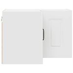 Casa si Gradina - Mobilier - Comode si corpuri - Corpuri bucatarie - Dulap suspendat de bucatarie cu raft Alb lucios 57 x 57 x 40 cm - Infinity.ro