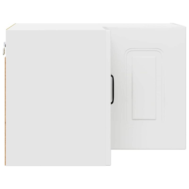 Casa si Gradina - Mobilier - Comode si corpuri - Corpuri bucatarie - Dulap suspendat de bucatarie cu raft Alb lucios 57 x 57 x 40 cm - Infinity.ro