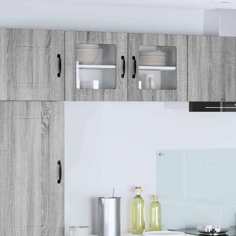 Casa si Gradina - Mobilier - Comode si corpuri - Corpuri bucatarie - Dulap suspendat de bucatarie 2 pcs Gri Sonoma 40 x 31 x 40 cm - Infinity.ro