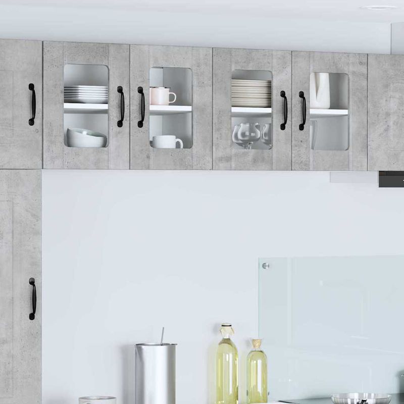 Casa si Gradina - Mobilier - Comode si corpuri - Corpuri bucatarie - Dulap suspendat de bucatarie Gri din beton 60 x 31 x 40 cm - Infinity.ro