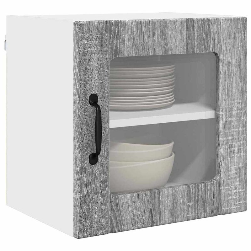Casa si Gradina - Mobilier - Comode si corpuri - Corpuri bucatarie - Dulap suspendat de bucatarie 2 pcs Gri Sonoma 40 x 31 x 40 cm - Infinity.ro