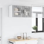 Casa si Gradina - Mobilier - Comode si corpuri - Corpuri bucatarie - Dulap suspendat de bucatarie 2 pcs Gri Sonoma 40 x 31 x 40 cm - Infinity.ro