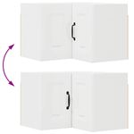Casa si Gradina - Mobilier - Comode si corpuri - Corpuri bucatarie - Dulap suspendat de bucatarie cu raft Alb lucios 57 x 57 x 40 cm - Infinity.ro