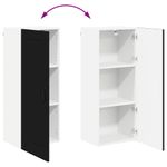 Casa si Gradina - Mobilier - Comode si corpuri - Corpuri bucatarie - Dulap suspendat de bucatarie cu raft Negru 40 x 31 x 100 cm - Infinity.ro
