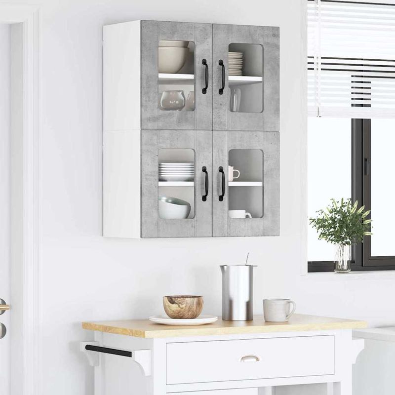 Casa si Gradina - Mobilier - Comode si corpuri - Corpuri bucatarie - Dulap suspendat de bucatarie Gri din beton 60 x 31 x 40 cm - Infinity.ro