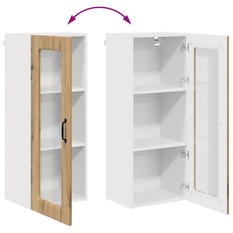 Casa si Gradina - Mobilier - Comode si corpuri - Corpuri bucatarie - Dulap suspendat de bucatarie Stejar Artizanal 40 x 31 x 100 cm - Infinity.ro