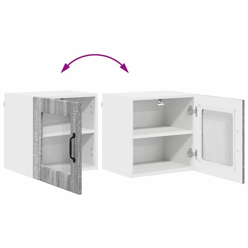 Casa si Gradina - Mobilier - Comode si corpuri - Corpuri bucatarie - Dulap suspendat de bucatarie 2 pcs Gri Sonoma 40 x 31 x 40 cm - Infinity.ro