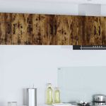 Casa si Gradina - Mobilier - Comode si corpuri - Corpuri bucatarie - Dulap suspendat de bucatarie cu raft 2 pcs Stejar fumuriu - Infinity.ro