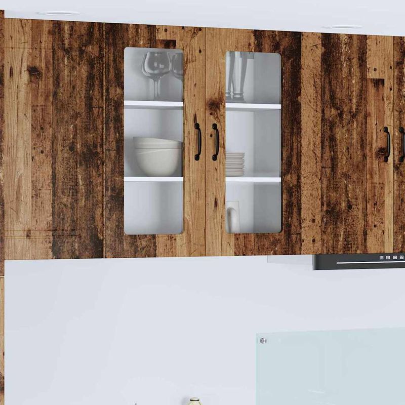 Casa si Gradina - Mobilier - Comode si corpuri - Corpuri bucatarie - Dulap suspendat de bucatarie cu raft Lemn Vechi 80 x 31 x 80 cm - Infinity.ro